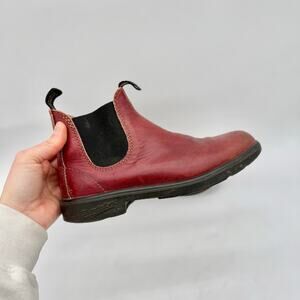 Blundstone Classic Red/Shiraz Leather Pull-On Chelsea Boots Women's Size 6